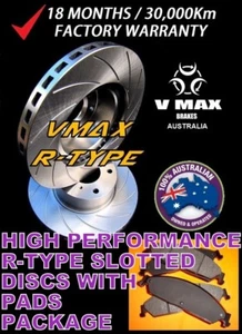 R SLOT fits PORSCHE Cayman 987 2.7L 2006 Onwards FRONT Disc Rotors & PADS - Picture 1 of 5