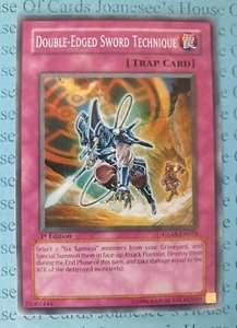 Técnica de Espada de Doble Filo GLAS-EN074 Tarjeta Común Yu-Gi-Oh 1a Edición Nueva - Imagen 1 de 3