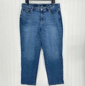 J Jill Jeans Womens 18 Relaxed Boyfriend Blue Stretch Denim Comfort Medium Wash - Picture 1 of 13