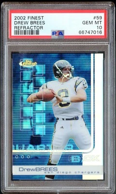 2002 Topps Finest Drew Brees Refractor /250 PSA 10 💎 Future HOF QB LOW POP - Image 1 of 2