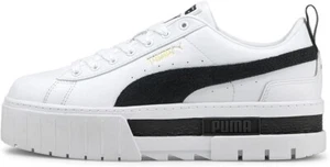 PUMA Women's Mayze Lth Wn's Sneaker, Puma White Puma Black, 8.5 UK - Picture 1 of 6