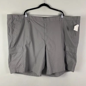 Dockers Smart 360 Tech Cargo Shorts Size 58 Gray Ripstop - Picture 1 of 12