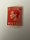 1936 King Edward VIII Unused Red 1D Stamp Watermark Good Condition (S0263)