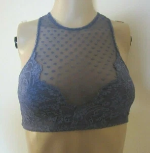 Bralette VICTORIA'S SECRET Gris Malla a Lunares Espalda Corredora Talla XS - Imagen 1 de 8