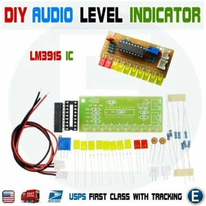 LM3915 DIY 10 LED Sound Audio Spectrum Analyzer Level Indicator Kit - Picture 1 of 10