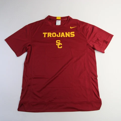 USC Trojans Nike Dri-Fit Short Sleeve Shirt Men's Cardinal Used Cover