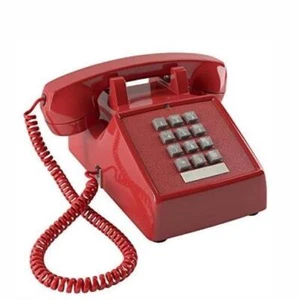 Cortelco 2500-MD-RD 250047-VBA-20MD rotes Einleitungs-Tischtelefon - Bild 1 von 3