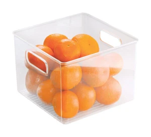 InterDesign 71230 Clear Plastic Stackable Storage Bin 6 H x 8 W x 8 D in. - Picture 1 of 1