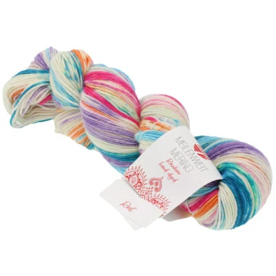 (139,50€/kg): 100 g LG MEILENWEIT MERINO, Rainbow hand-dyed, Fb. 7012 RAAT #7240 - Bild 1 von 3