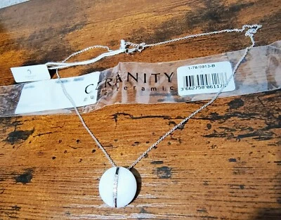 Collana Argento 925 E Ceramica Pura Donna Ceranity - Immagine 1 di 4