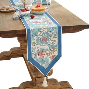 Linen Leopard Animal Table Runner Farmhouse for Home Kitchen Dining Decor Par... - Picture 1 of 9
