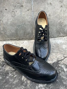 Neu Herren Schottisch Handgefertigt Highland Ghillie Halbschuhe Kilt Schuhe PU Leder Stiefel - Bild 1 von 5