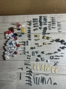 110+ Board Game Tokens And 40+ Die Monopoly Clue Assorted Dino Duck Gold Cat hat - Picture 1 of 24