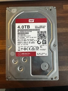 Western Digital WD Red Pro (WD4002FFWX) 4TB 3.5" SATA NAS Hard Drive TESTED - Picture 1 of 2