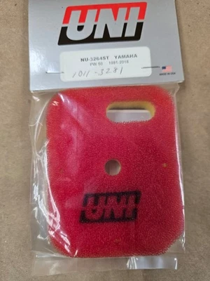 Uni  NU-3264ST - YAMAHA  Multi-Stage Competition Air Filter 1011-3281 PW 50 - Image 1 of 4
