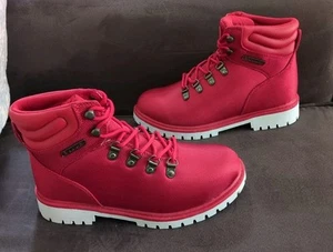 Lugz Grotto II Boots, Women's 8, Red, White Soles New - Picture 1 of 10