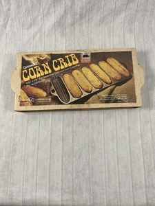 VINTAGE GRISWOLD CORN CRIB STICK CAST IRON PAN GHC w/ BOX & CARD CORN CAKE PAN - Picture 1 of 5
