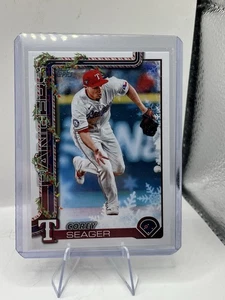 2025 Topps Holiday Corey Seager Holiday Backs Variation SP - Texas Rangers #H125 - Bild 1 von 2