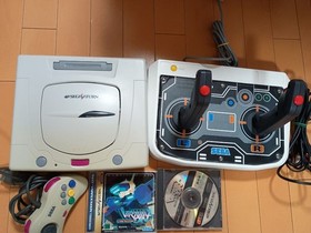 Sega Saturn Console Virtual-On Twin Stick Set Tested Japan