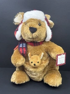 2014 Sydney & Joey Kangaroo Plush Ron Banafato RBI Fred Meyer 13”Plush - Picture 1 of 7