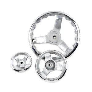 Metall Maschinen Handrad 3-Speichen Handrad verchromt zum Fräsen 3" - 12" - Bild 1 von 5