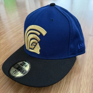 Fitted Hawaii Mua New Era 59Fifty Adult 7 3/8 (58.7cm) Gold Blue 100% Wool Hat - Picture 1 of 14
