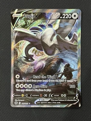 Pokémon TCG Lugia V Silver Tempest 186/195 Holo Ultra Rare NM Condition - Image 1 of 4