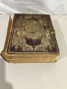 1867 HOLY BIBLE John Smith Philadelphia antique - Picture 1 of 8
