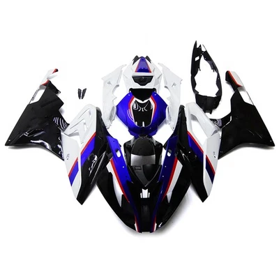 Kit de carenado azul blanco negro para BMW S1000RR 2015 2016 15 16 carrocería de inyección Foto 1 de 4