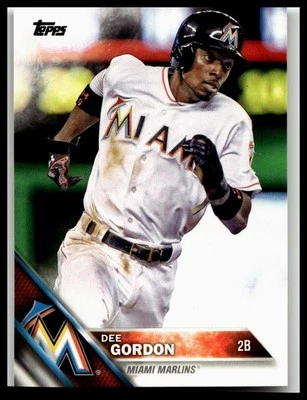 2016 Topps #147 Dee Gordon Miami Marlins - Image 1 of 2