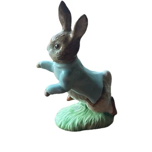 Vintage 1989 Royal Albert England Peter Rabbit by Beatrix Potter blaue Jacke 4 1/2 Zoll - Bild 1 von 4