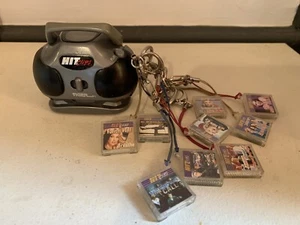 Vintage 2000 Hit Clips Boom Box Radio Player 9 Music Cartridges Works *NSYNC - Picture 1 of 4