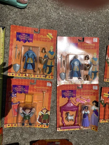 Disney The Hunchback of Notre Dame Action Figures Mattel Vintage New.  NIB EACH Cover