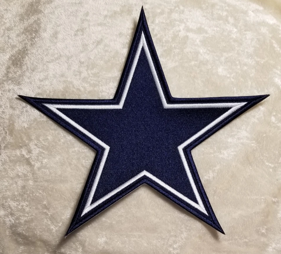Dallas Cowboys HUGE 10" Iron/Sew On Size Embroidered  Patch~FREE Shipping! - Image 1 of 1