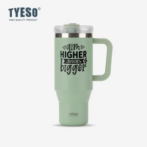 Tyeso 30 oz Tumbler with Handle Leakproof Insulated Stainless Steel Personalized - Picture 1 of 20