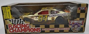 NASCAR 50th Anniversary Gold Diecast 94 Bill Elliot McDonalds 1:24 Stock Car NEW - Picture 1 of 8