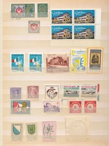 Switzerland Back of Book Poster Stamps Labels(50+) Red X MK1492 - Picture 1 of 3