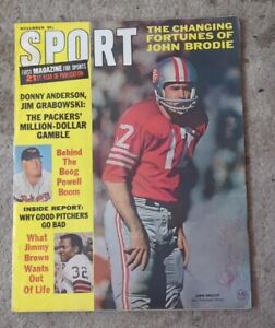 1966 November John Brodie San Francisco 49ers Sport Magazine Jim Brown