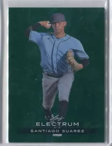 2024 Hoja Electrum Santiago Suárez Paralelo Verde RC #64 7/20 Tampa Bay Rays - Imagen 1 de 1