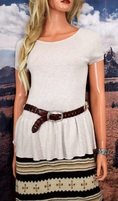 Top de Algodón Peplum Pima CONEXIÓN PERUANA Talla X Pequeño Foto 1 de 3