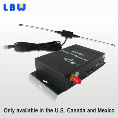 Car ATSC Tuner Digital Car TV Receiver  4 Video Output For USA Canada Mexico - Image 1 of 4