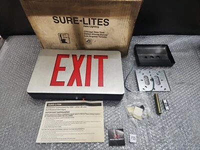 🆕️ Sure-Lites CAX727000R Self Powered LED Exit Light Sign ⚡️🇺🇸 SHIP+WARRANTY  - Image 1 of 4