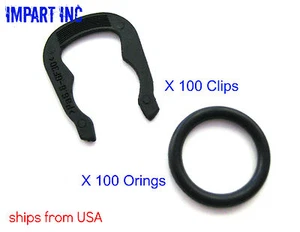 Audi Volkswagen VW Cooling Temp Sensor Hose Flange Retainer Clip and Oring (100) - Picture 1 of 1