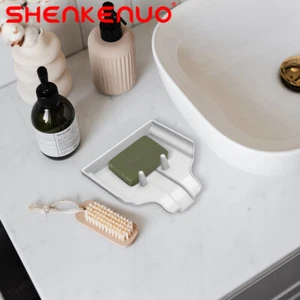1pc Soap Dishes Holder Self Drain Container Case Bath Shower Basket Storage Box - Picture 1 of 10