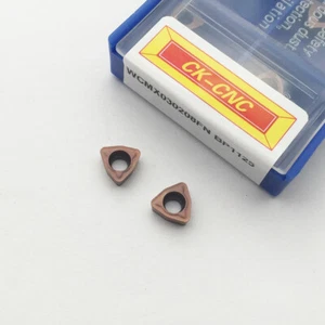 10pcs WCMX030208FN BP1125 alloy carbide inserts cutting tool U DRILL inserts - Imagen 1 de 8