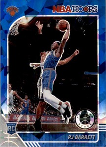 2019-20 Hoops Premium Stock Prizms Blue Cracked Ice #201 RJ Barrett