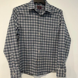 UNTUCKit Shirt Men's Medium Plaid Polyester / Elastane Blue Soft - Picture 1 of 8
