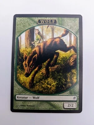 Magic the Gathering WOLF TOKEN Lorwyn Tokens MTG DE - Image 1 of 2