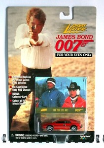 JOHNNY LIGHTNING JAMES BOND 007 LOTUS ESPRIT FROM  FOR YOUR EYES ONLY  LONG CARD