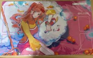 One Piece Official Nami & Zeus Playmat Bandai Fes No Card - Picture 1 of 1